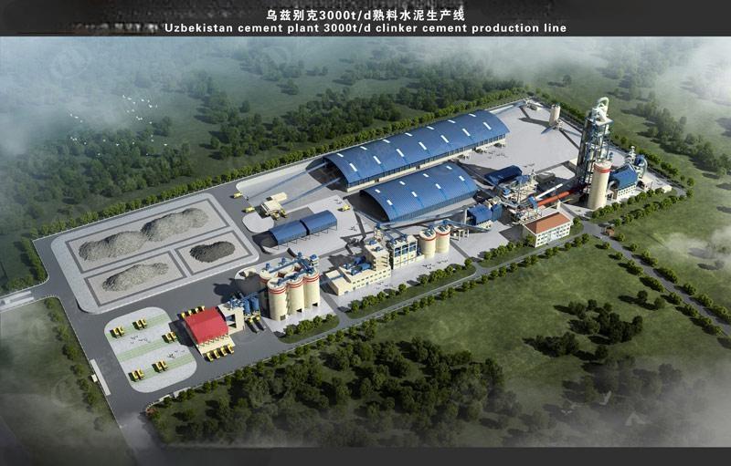 乌兹别克斯坦：3000t/d水泥线